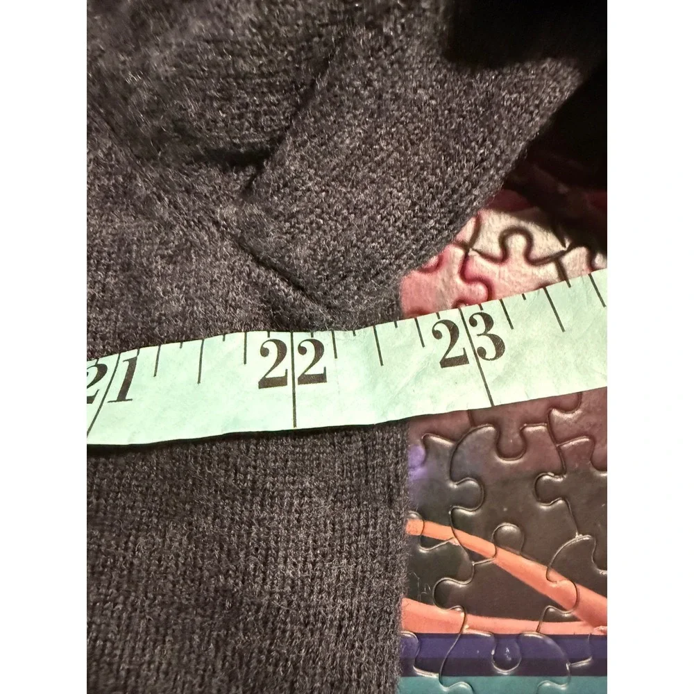 Banana Republic Mens XL Gray Italian Merino Wool Baruffa‎ Quarter Zip Sweater